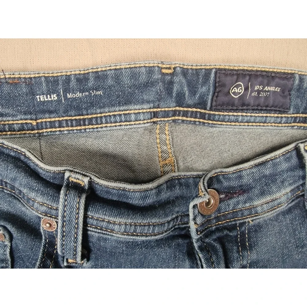 AG Adriano Goldschmied Tellis Modern Slim Jeans Mens 32x34 Stretch Denim Pants